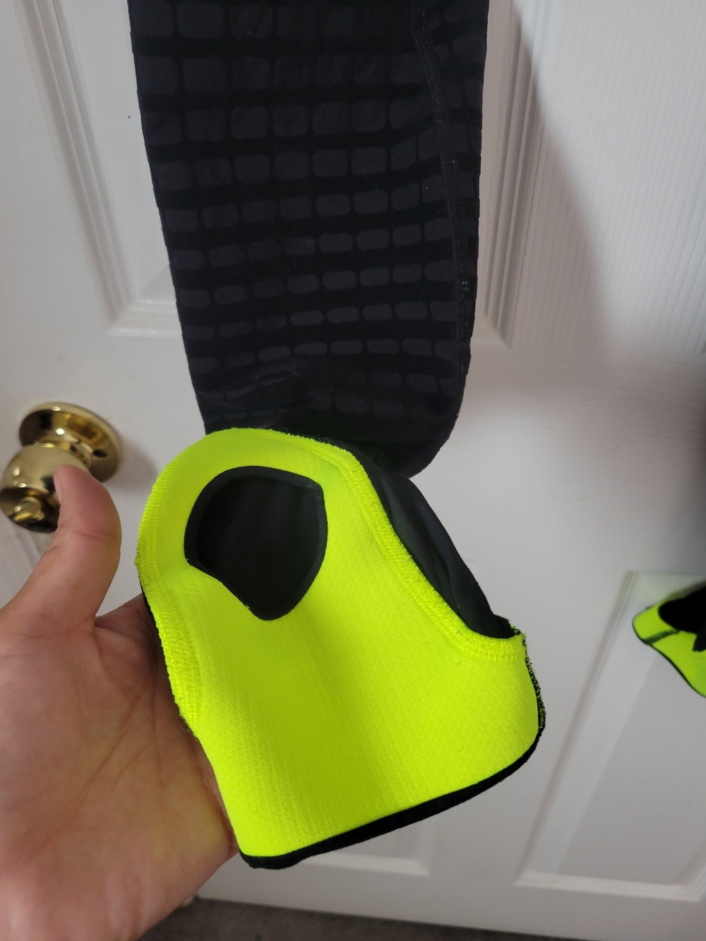 Nike Pro Combat Dri-Fit Hyperwarm Tights Black Neon Green Large - Picture 8 of 8